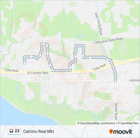 23 Bus Line Map