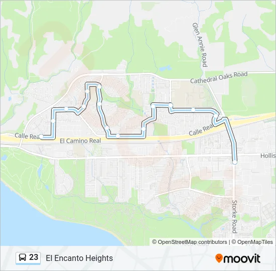 23 Bus Line Map