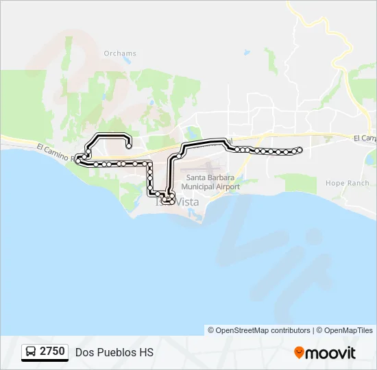 2750 Bus Line Map
