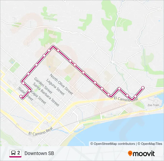 2 Bus Line Map