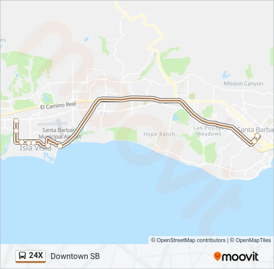 24X Bus Line Map