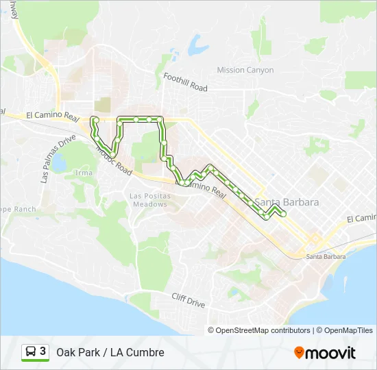 3 Bus Line Map