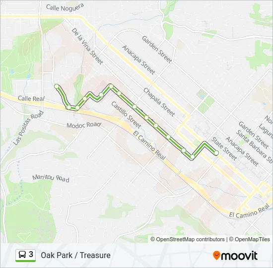 3 Bus Line Map