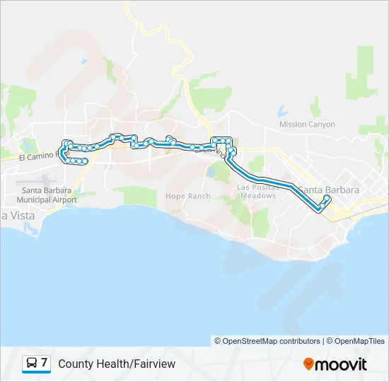 7 Bus Line Map