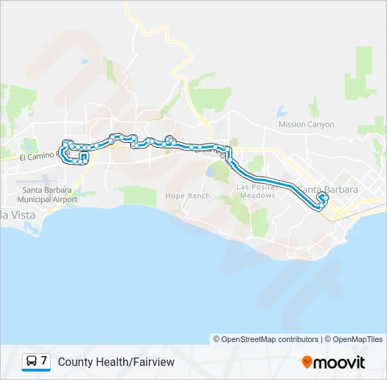 7 Bus Line Map