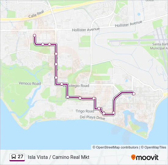 27 Bus Line Map