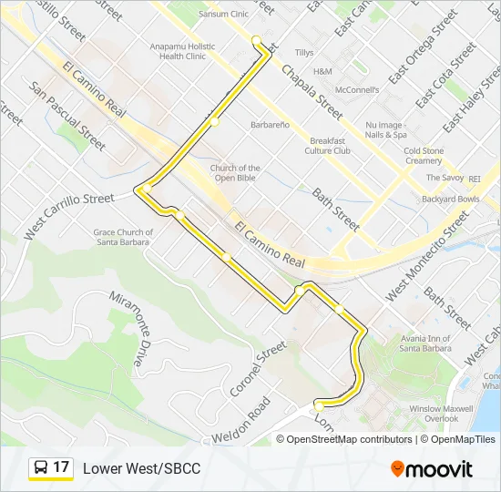 City Of Gosnells Maps 17 Route: Schedules, Stops & Maps - Lower West Sb, Downtown (Updated)