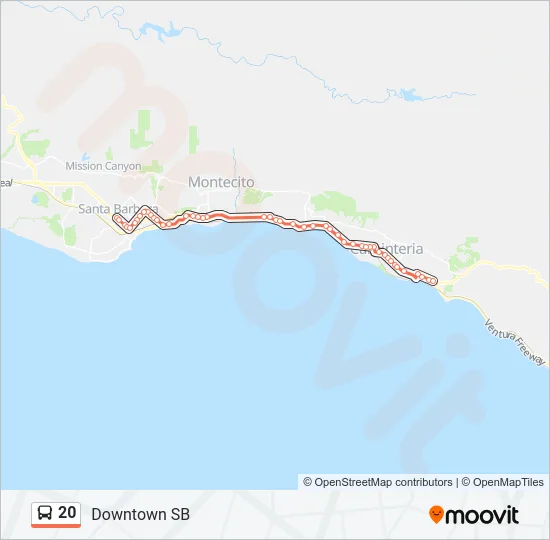 20 Bus Line Map