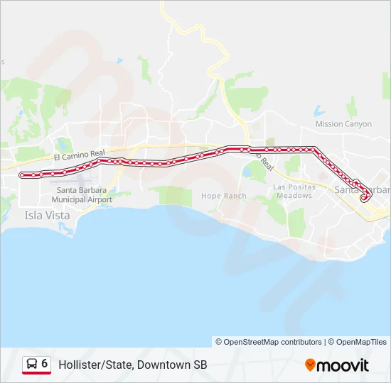 6 Bus Line Map