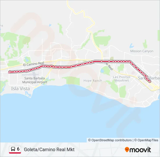 6 Bus Line Map