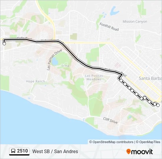 2510 Bus Line Map