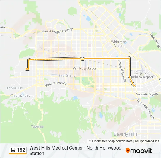 152 Bus Line Map