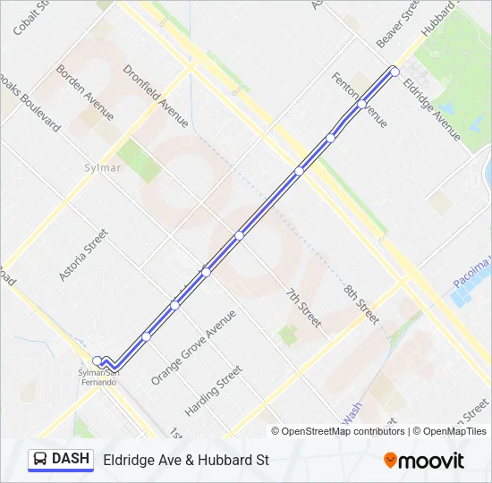DASH Bus Line Map