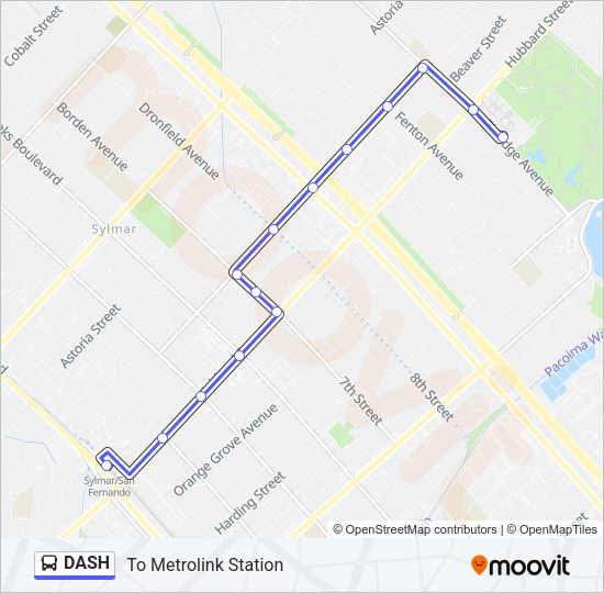DASH Bus Line Map