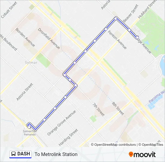 DASH Bus Line Map