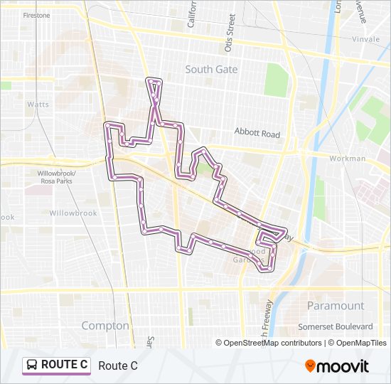 C Route Schedules Stops Maps Route C Updated 