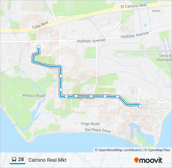 28 Bus Line Map