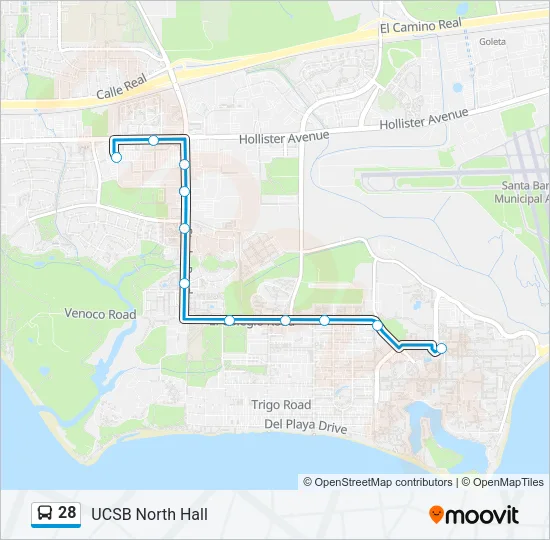 28 Bus Line Map