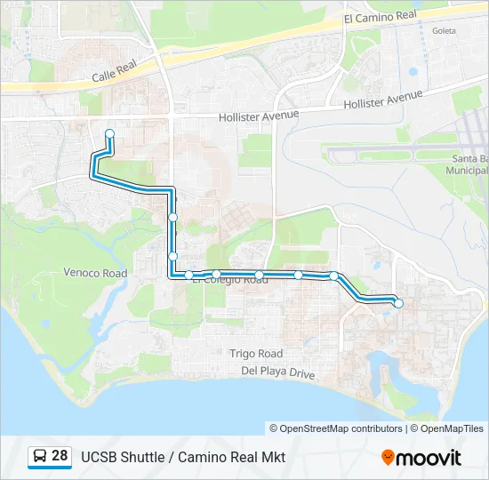 28 Bus Line Map