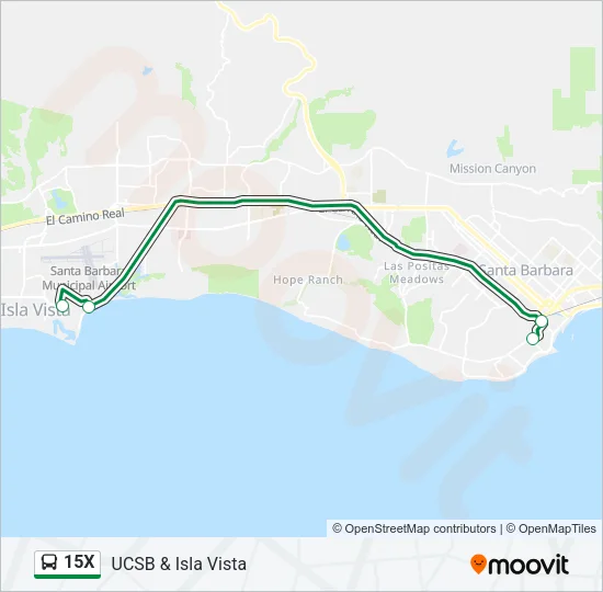 15X Bus Line Map