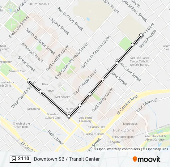 2110 Bus Line Map