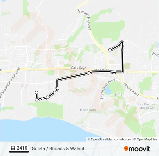 2410 Bus Line Map