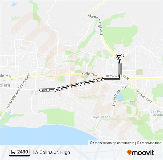 2430 Bus Line Map