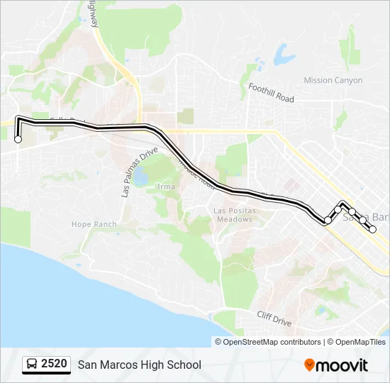 2520 Bus Line Map