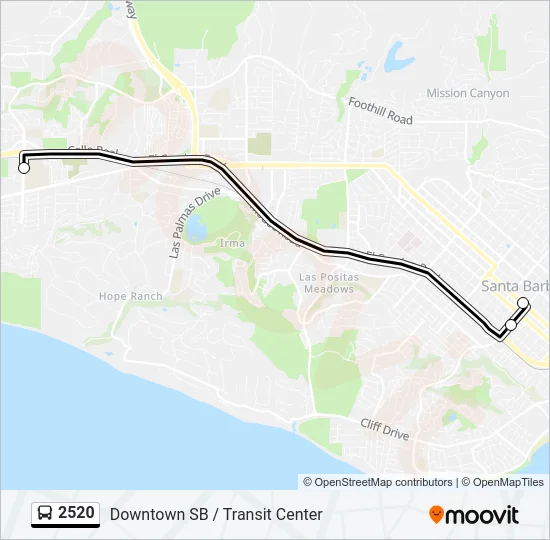 2520 Bus Line Map