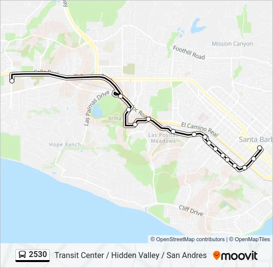 2530 Bus Line Map