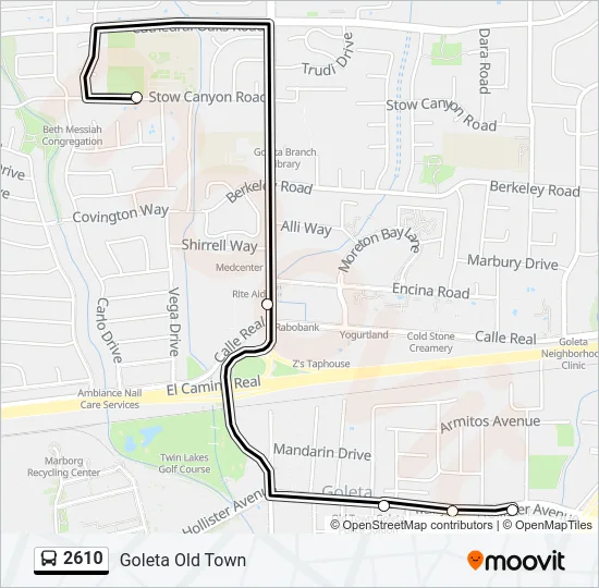 2610 Bus Line Map