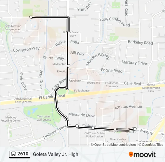 2610 Bus Line Map
