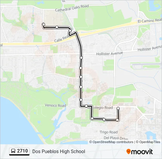 2710 Bus Line Map