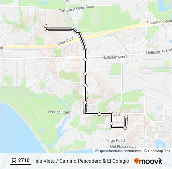 2710 Bus Line Map