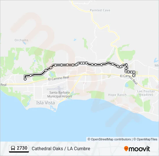 2730 Bus Line Map