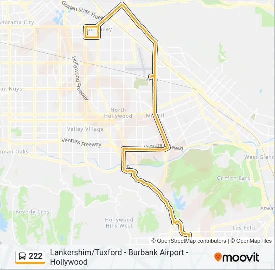222 Bus Line Map
