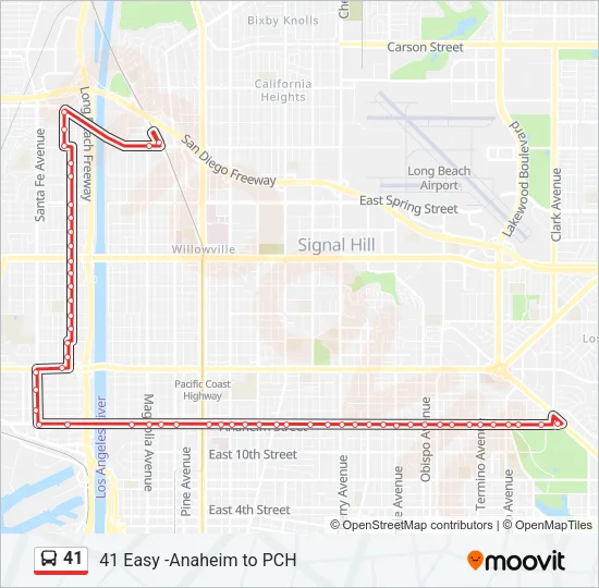 41 Bus Line Map