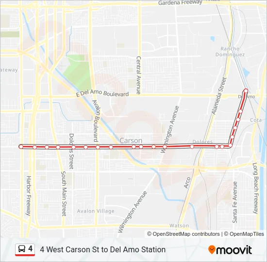 4 Bus Line Map