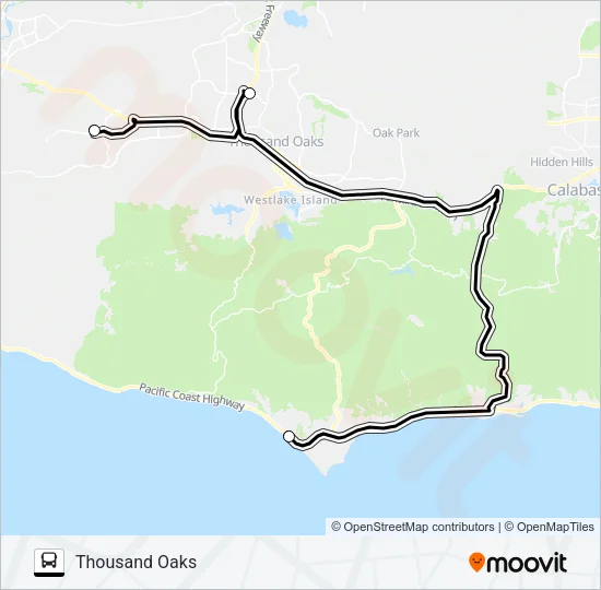 SUMMER BEACH BUS Bus Line Map