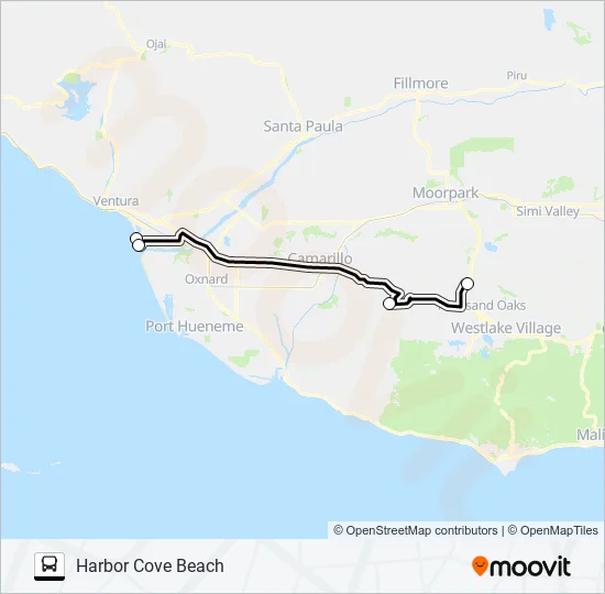 SUMMER BEACH BUS Bus Line Map