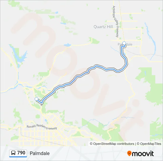 790 Bus Line Map