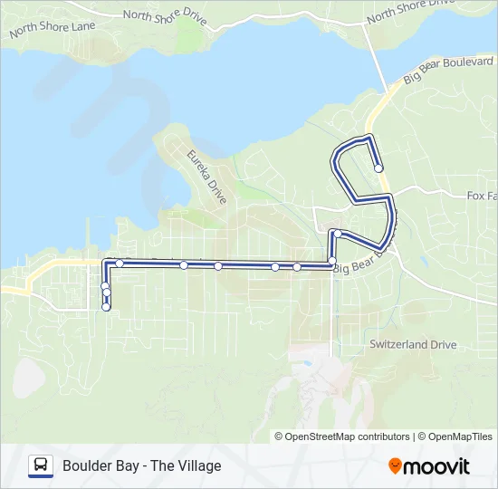 BLUE LINE Bus Line Map