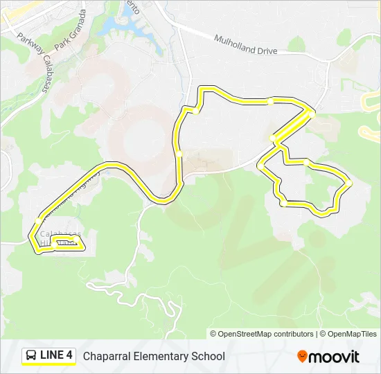 LINE 4 Bus Line Map