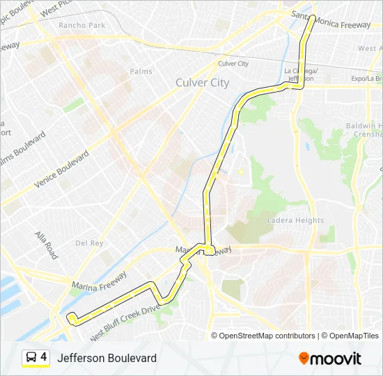 4 Bus Line Map