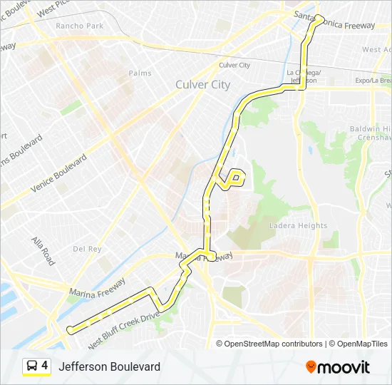 4 Bus Line Map