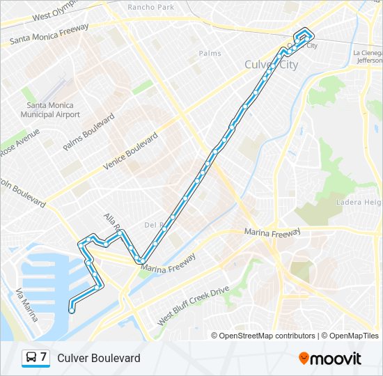 7 Bus Line Map