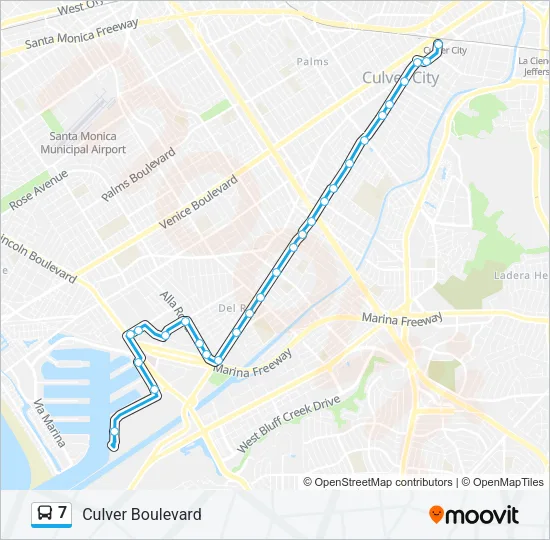 7 Bus Line Map