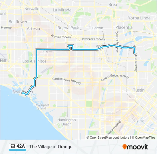 42A Bus Line Map