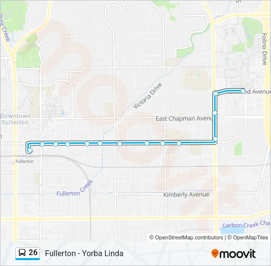 26 Bus Line Map