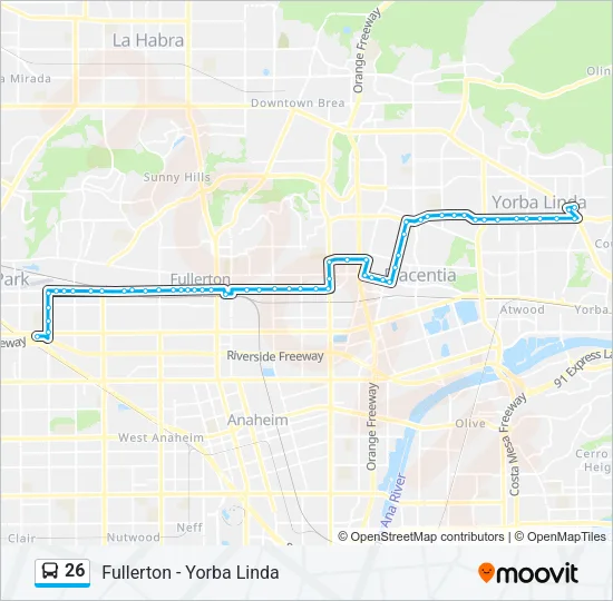 26 Bus Line Map